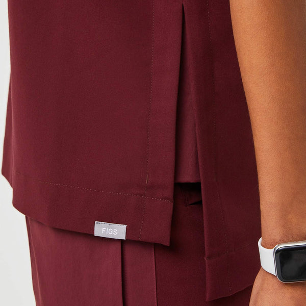 women's Burgundy Jundah - Classic Scrub Top