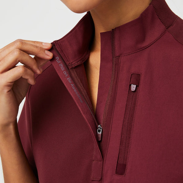 women's Burgundy Jundah - Classic Scrub Top