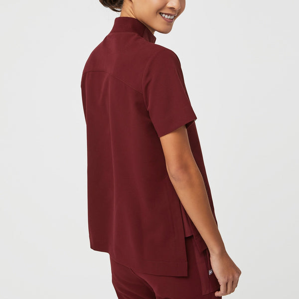 women's Burgundy Jundah - Classic Scrub Top