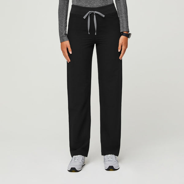 women's Black Livingston High-Rise - Straight-Leg Scrub Pant™