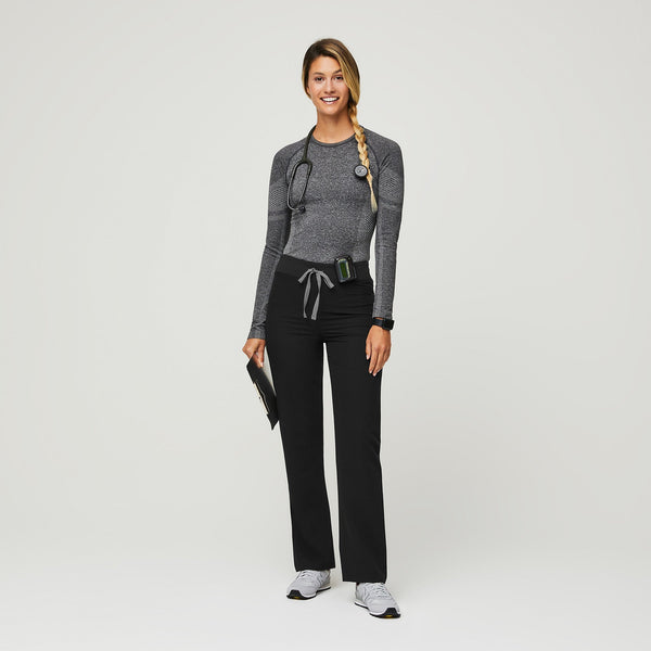women's Black Livingston High-Rise - Straight-Leg Scrub Pant™
