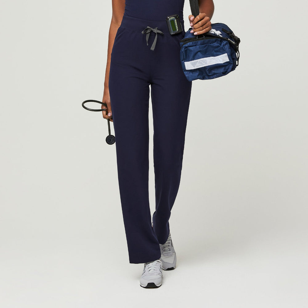 women's Navy Livingston High-Rise - Tall Straight-Leg Scrub Pant™