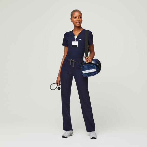 women's Navy Livingston High-Rise - Straight-Leg Scrub Pant™