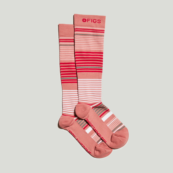 women's Quartz Multi Stripe - Compression Socks