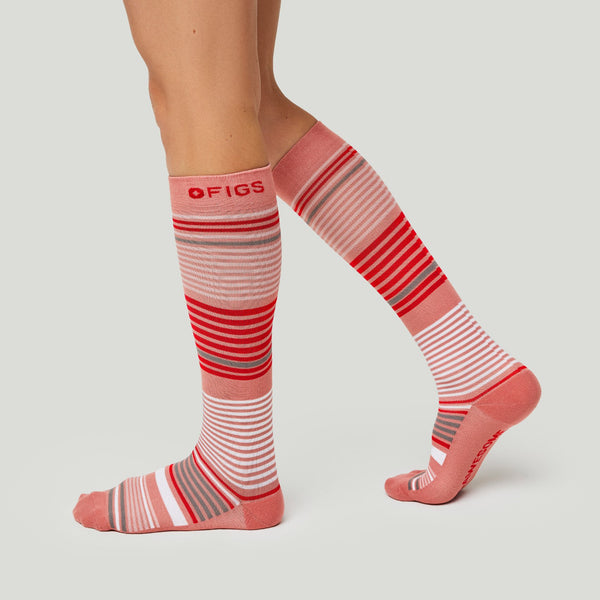 women's Quartz Multi Stripe - Compression Socks