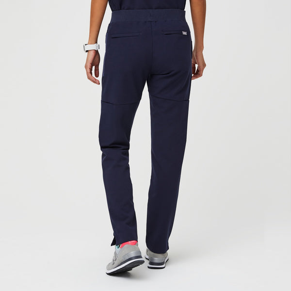 women's Navy Mundri - Slim Scrub Pant