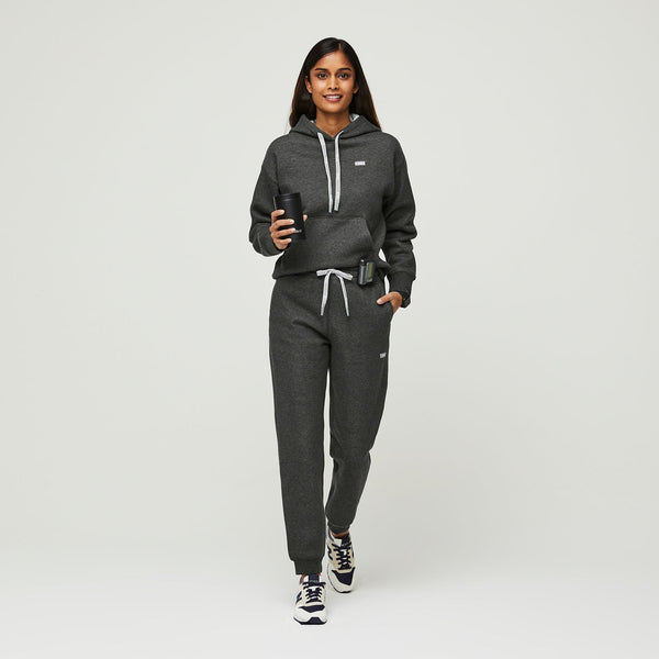 women's Heather Charcoal Off-Shift™ - Hoodie Sweatshirt