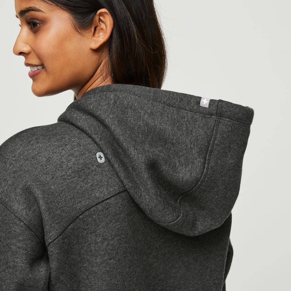 women's Heather Charcoal Off-Shift™ - Hoodie Sweatshirt