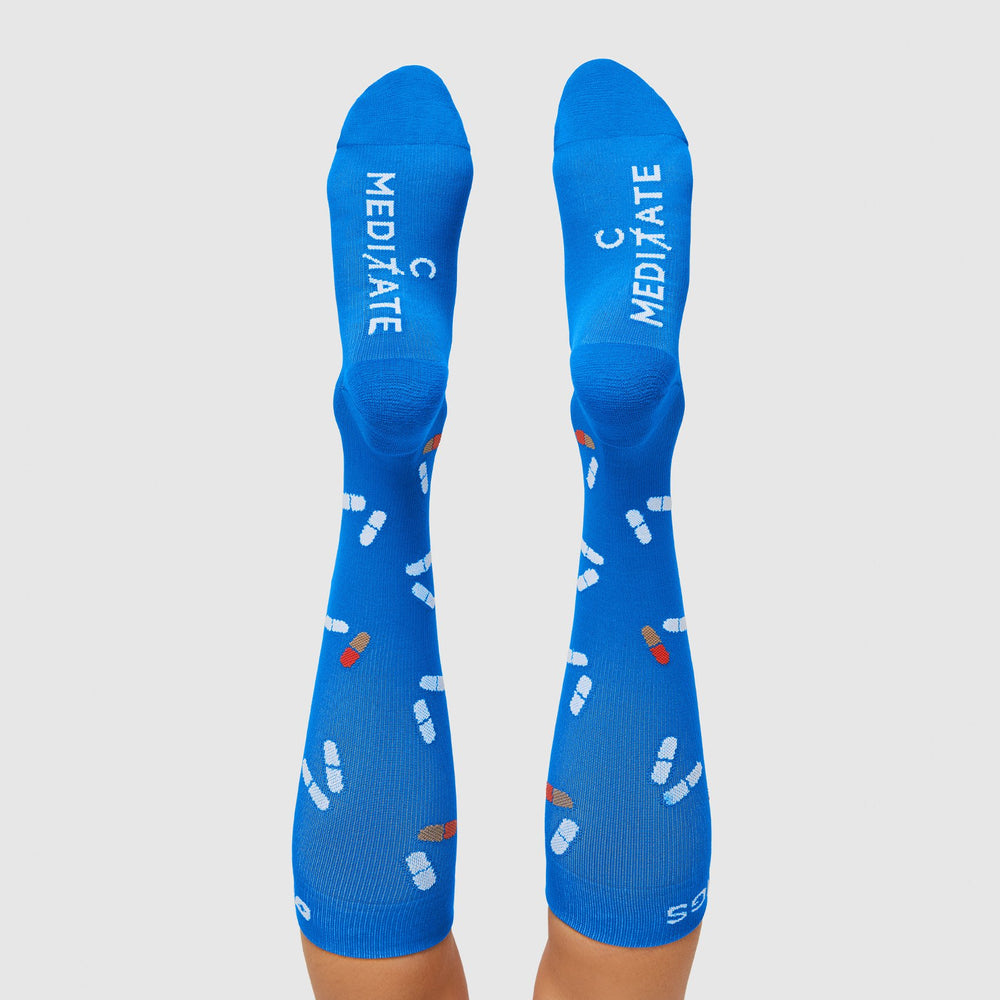 Women's Blue Pills - Compression Socks