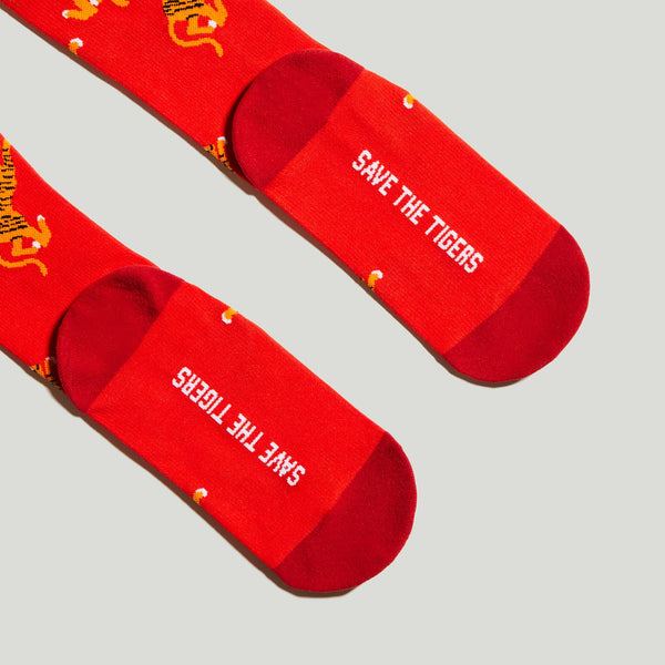 women's Winning Red Tiger - Compression Socks