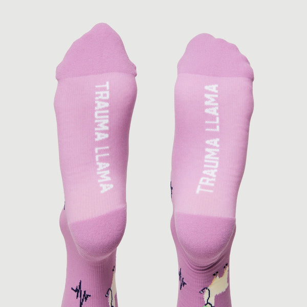 women's Dusk Trauma Llama - Compression Socks