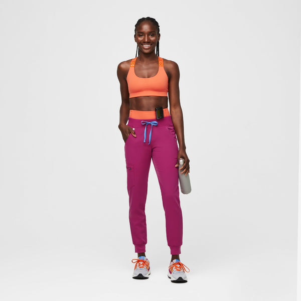 women's Sunset Orange Performance Underscrub Sport Bra