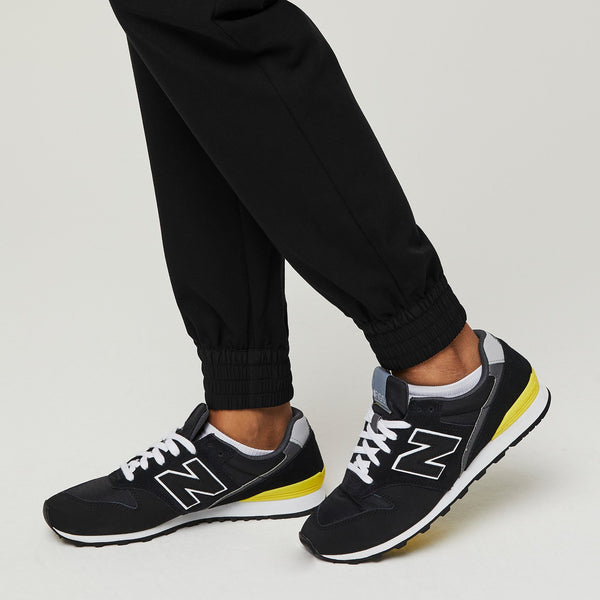 women's Black Atlanta High-Rise - Petite Skinny Jogger Scrub Pant