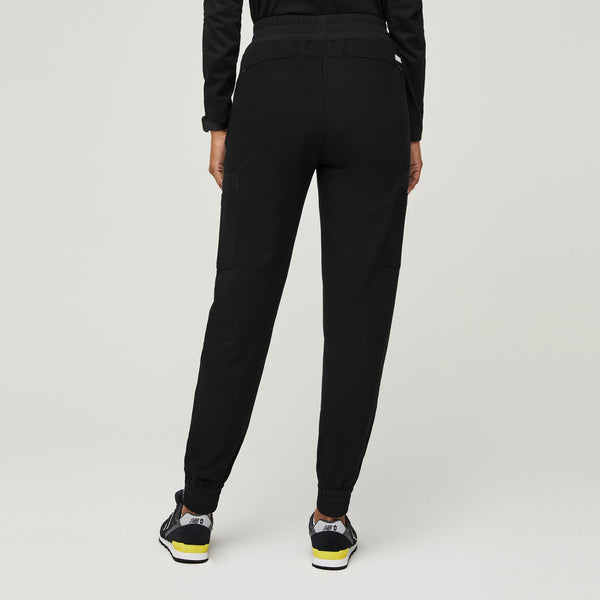 women's Black Atlanta High-Rise - Petite Skinny Jogger Scrub Pant