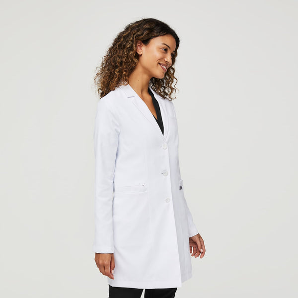 Women's White Bellevue - Long Slim Lab Coat