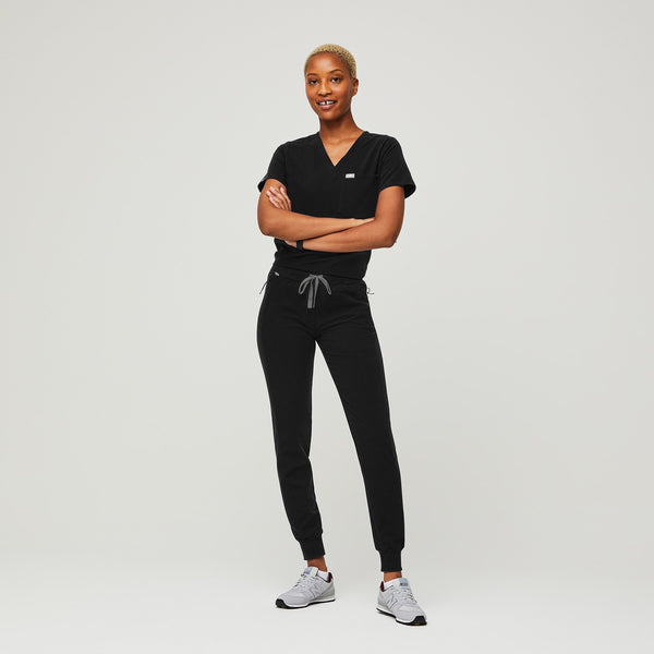 women's Black Cambridge - Slim Jogger Scrub Pant