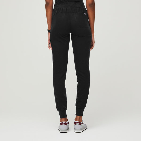 women's Black Cambridge - Petite Slim Jogger Scrub Pant