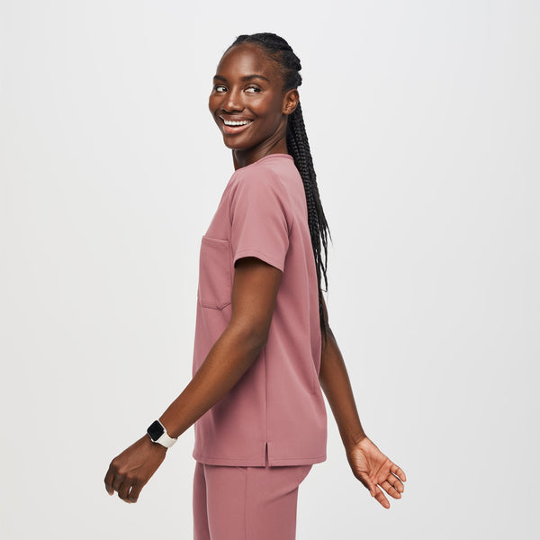 women's Mauve Catarina™-  Scrub Top (3XL - 6XL)