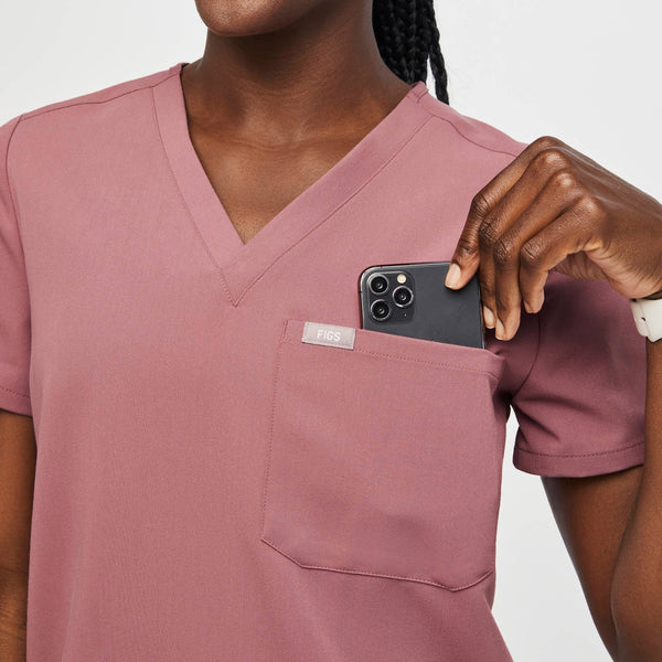 women's Mauve Catarina™-  Scrub Top (3XL - 6XL)