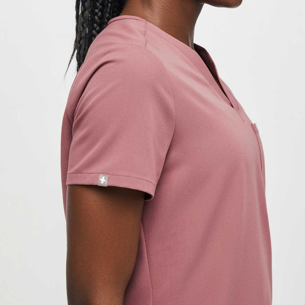 women's Mauve Catarina™-  Scrub Top (3XL - 6XL)
