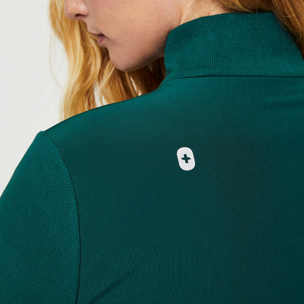 women's Amazon Green FIGS On-Shift™ - Performance Fleece Jacket