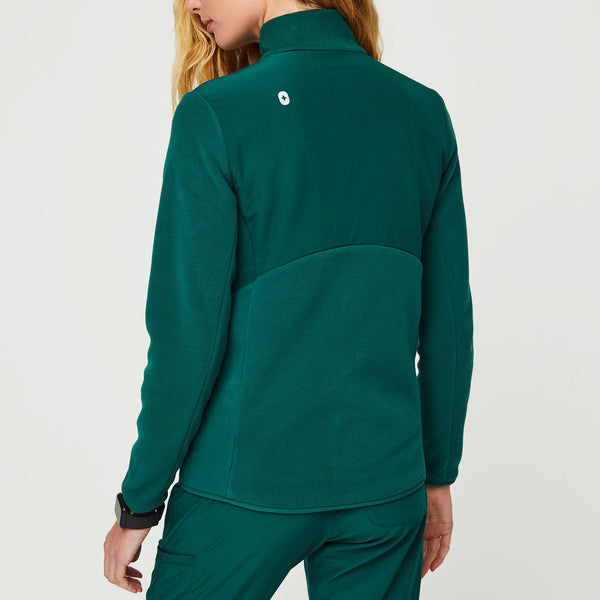 women's Amazon Green FIGS On-Shift™ - Performance Fleece Jacket