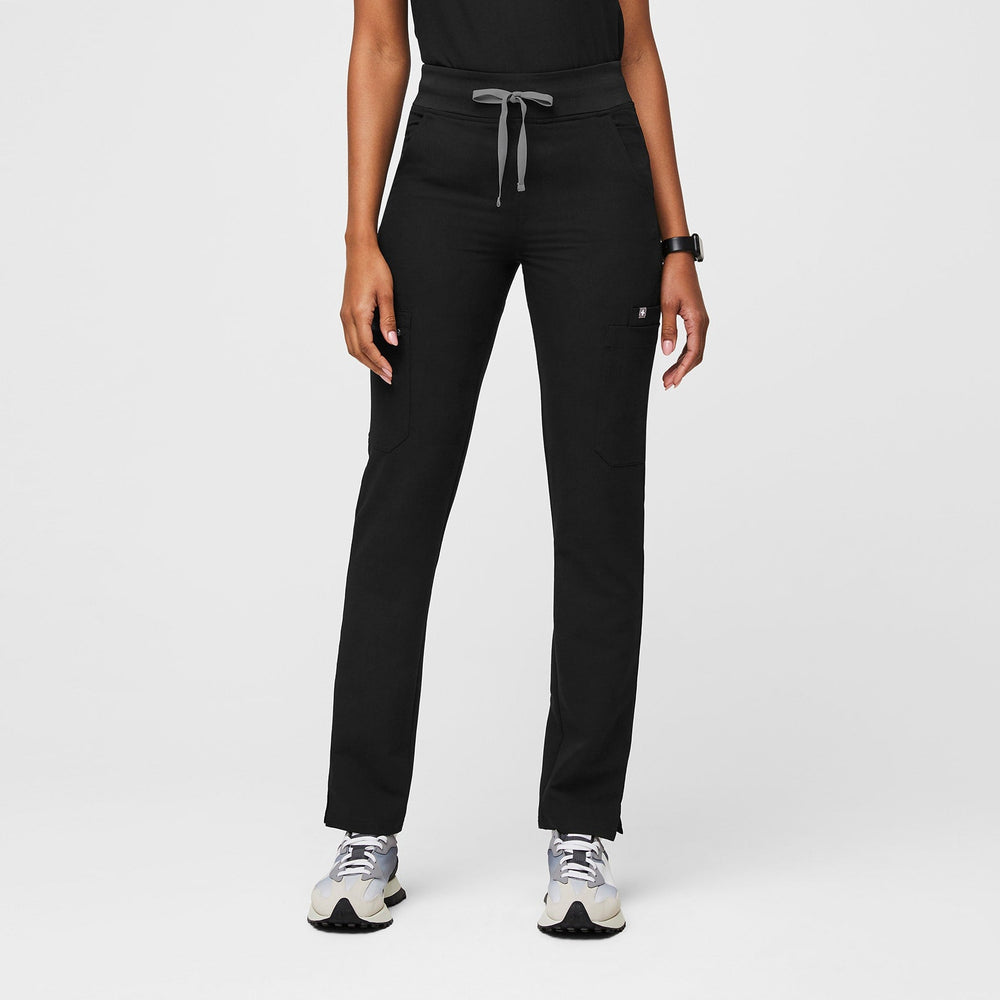 women's Black Yola High-Rise Slim 2.0 -  Scrub Pant