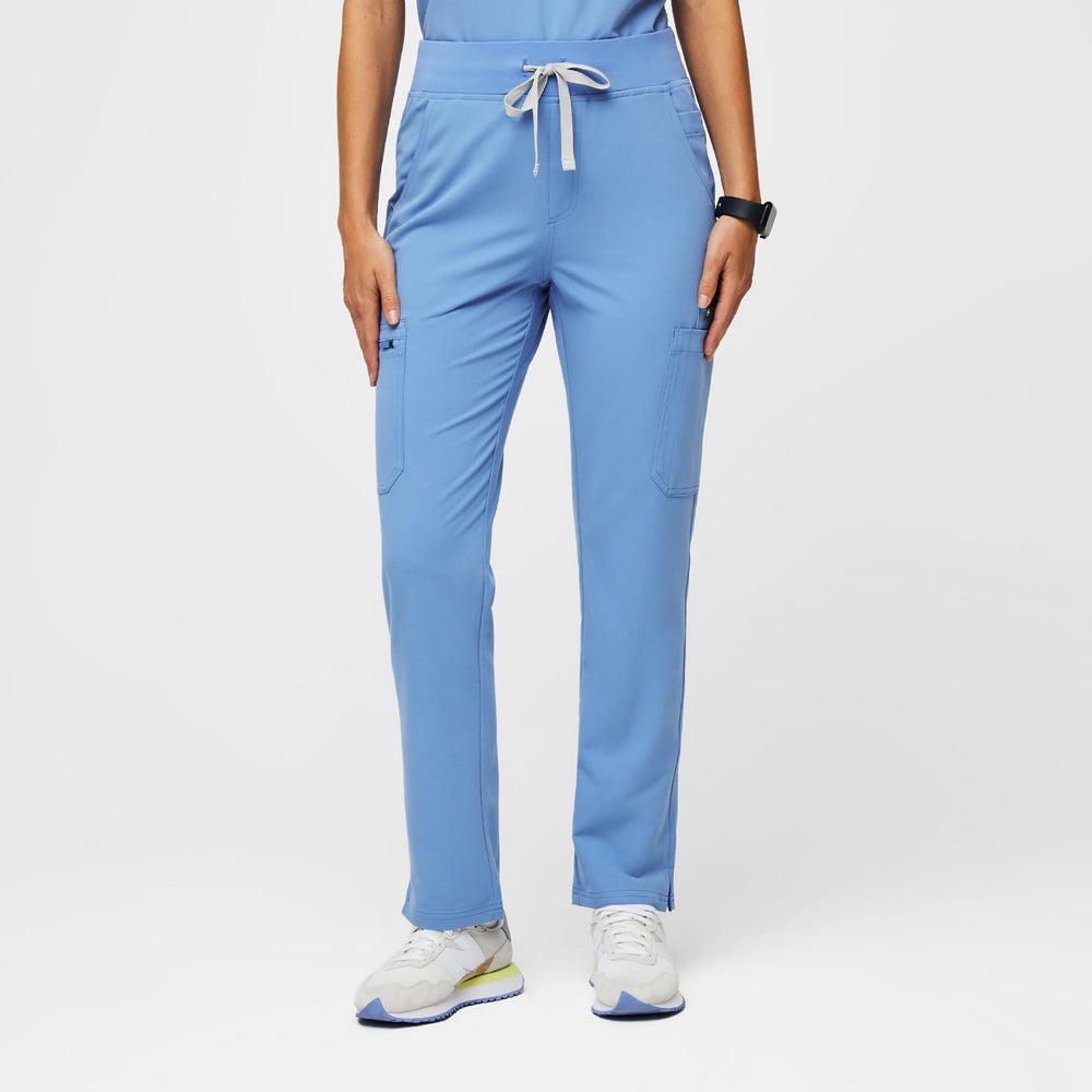 women's Ceil Blue Yola High-Rise Slim 2.0 -  Scrub Pant