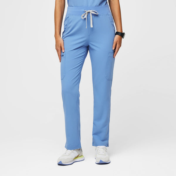 women's Ceil Blue Yola High-Rise Slim 2.0 -  Scrub Pant