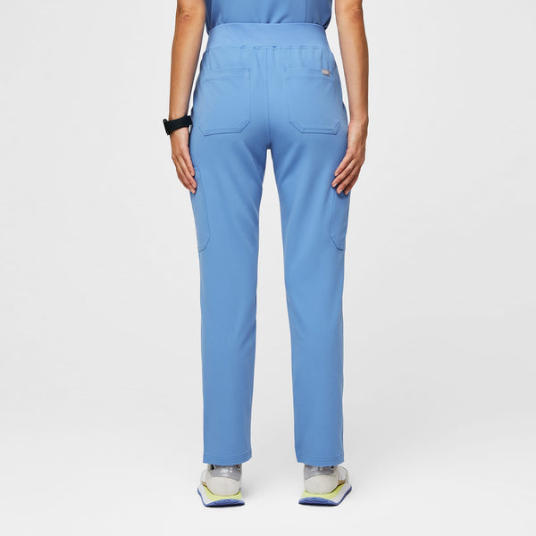 women's Ceil Blue Yola High-Rise Slim 2.0 - Tall  Scrub Pant