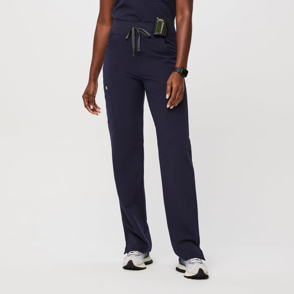 women's Navy Kade High-Rise - Petite Straight-Leg Scrub Pant™
