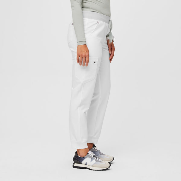 women's Optic White FIONxtra™ Zamora™ - Petite Jogger Scrub Pant 2.0