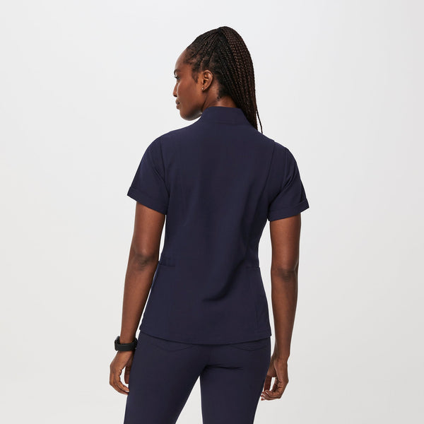 women's Navy Inala - Slim Scrub Top