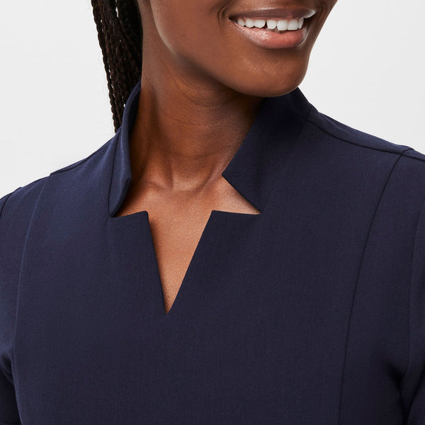 women's Navy Inala - Slim Scrub Top