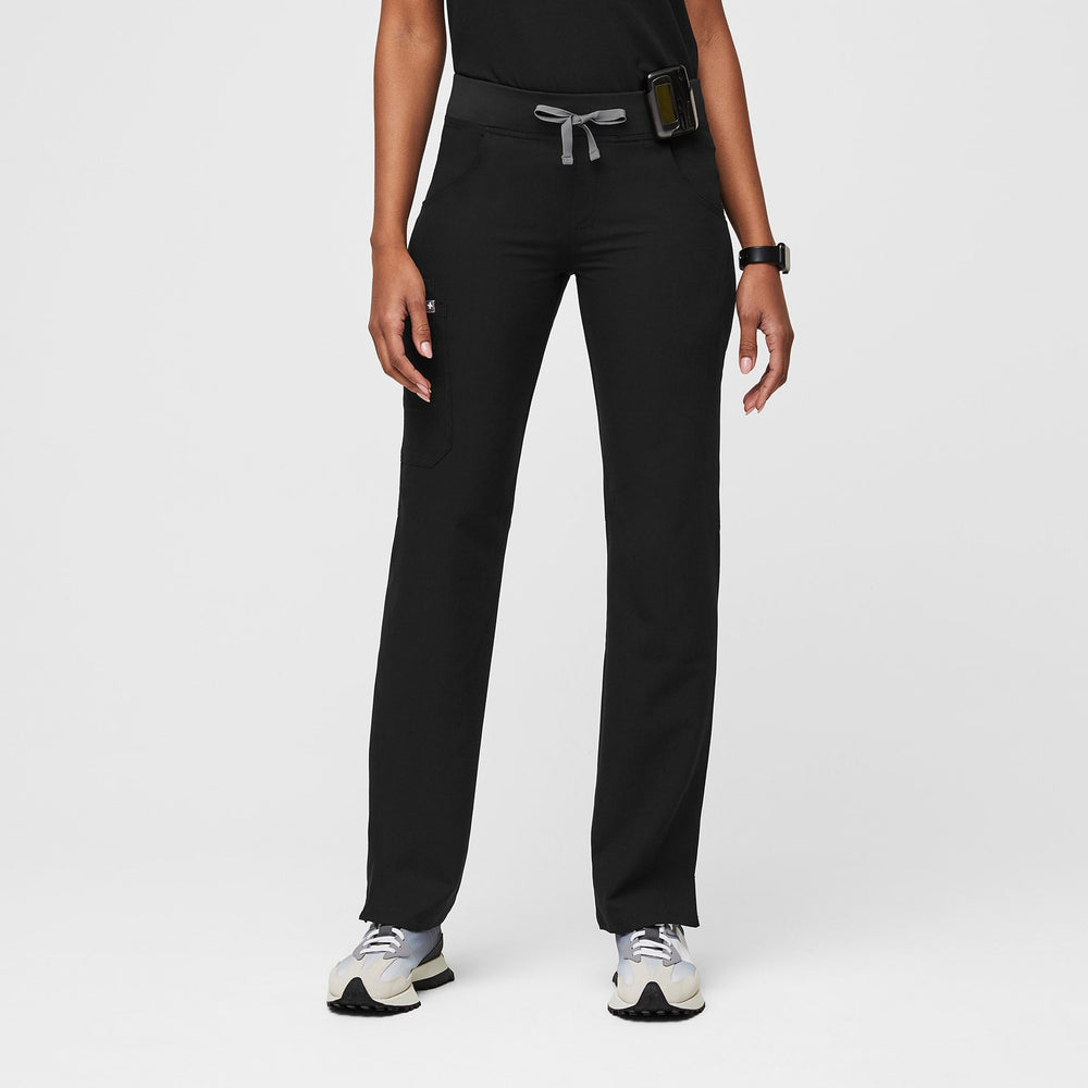 Women's Black Kade - Petite Straight-Leg Scrub Pant™