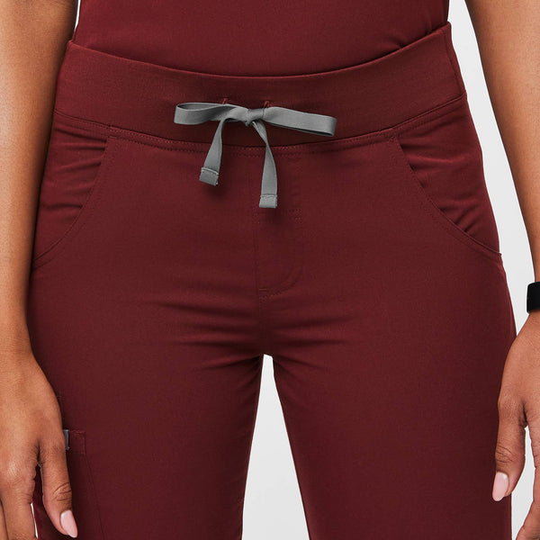 women's Burgundy Kade - Petite Straight-Leg Scrub Pant™ (3XL - 6XL)