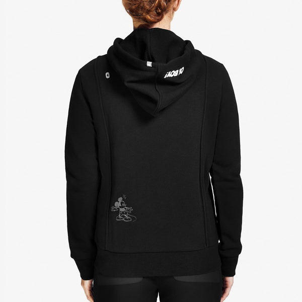 women's Black Mickey Mouse Oh Boy Hoodie