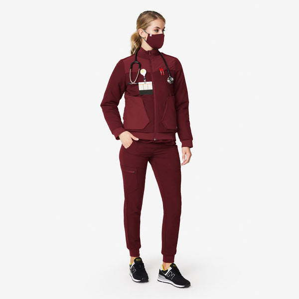 women's Burgundy Morven Jacket