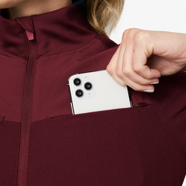 women's Burgundy Morven Jacket