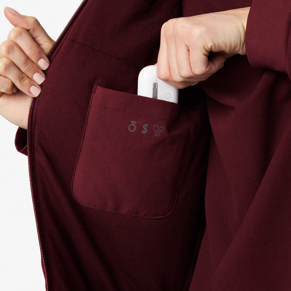 women's Burgundy Morven Jacket