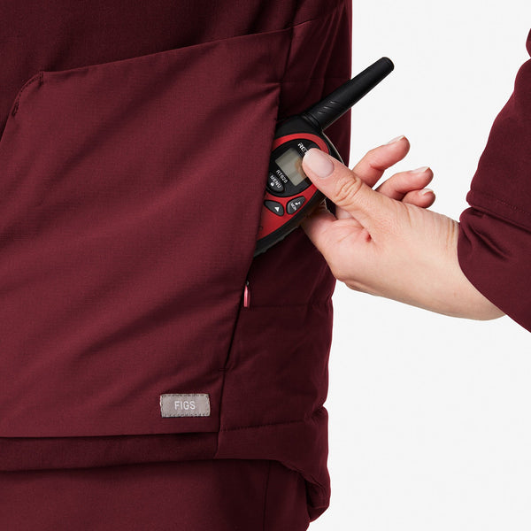 women's Burgundy Morven Jacket