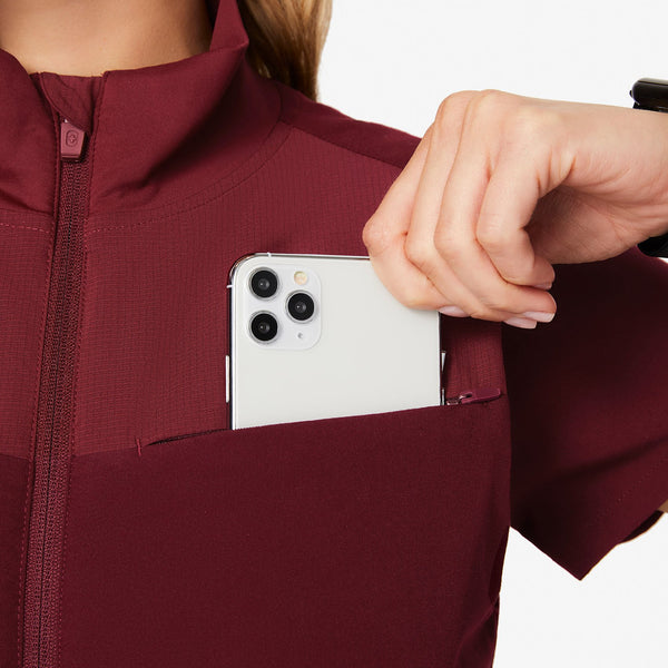 women's Burgundy Morven Vest