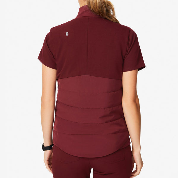 women's Burgundy Morven Vest