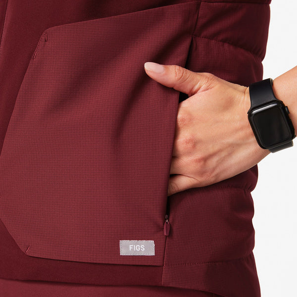 women's Burgundy Morven Vest