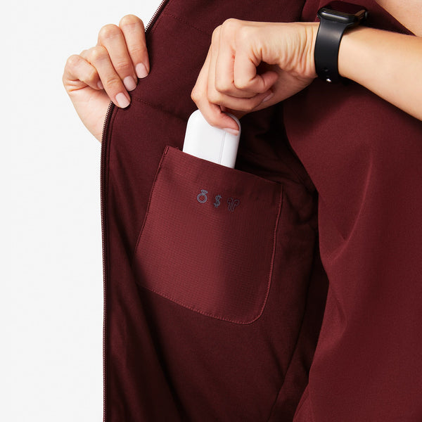 women's Burgundy Morven Vest