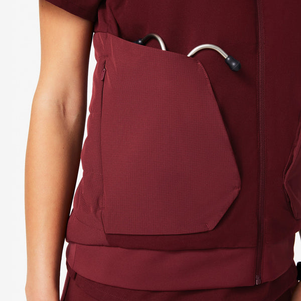 women's Burgundy Morven Vest