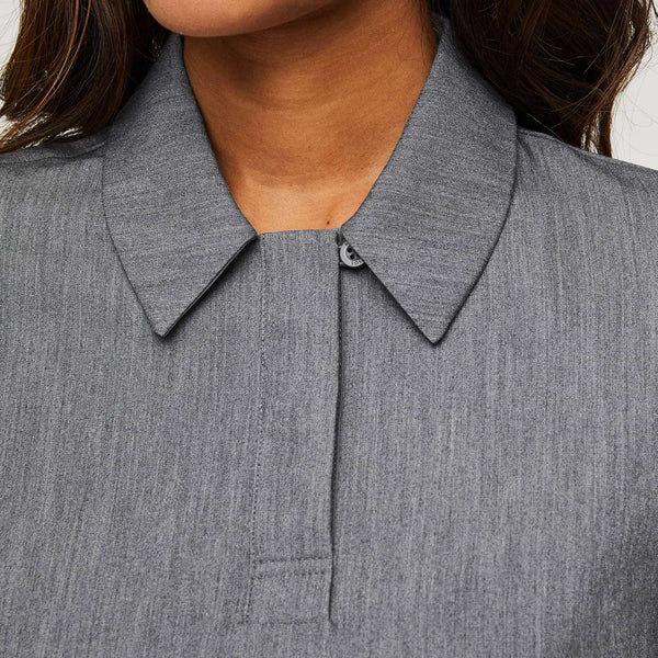 women's Graphite Nala - Long-Sleeve ScrubPolo™