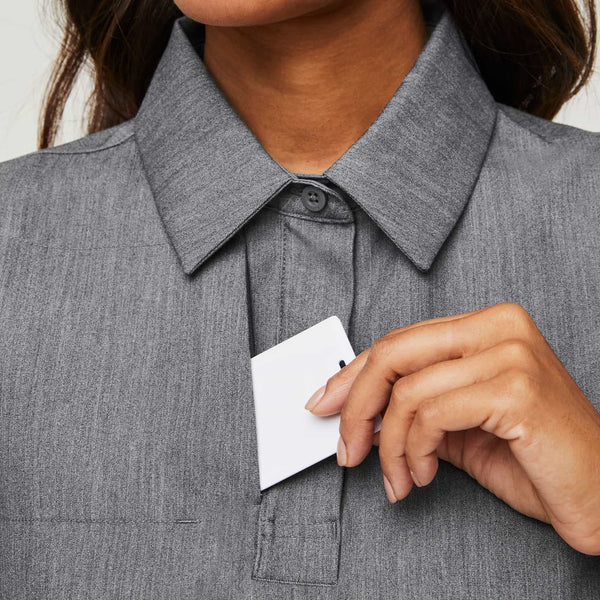 women's Graphite Nala - Short-Sleeve ScrubPolo™