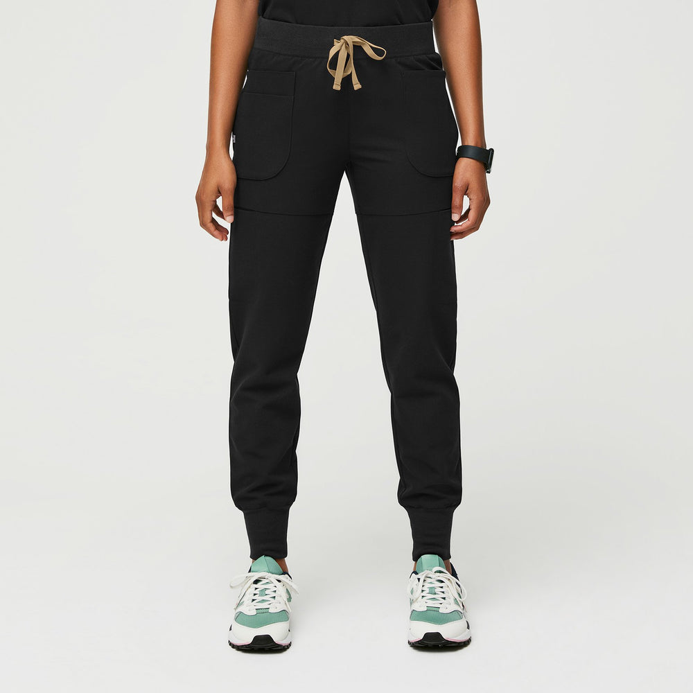 women's Black Nepal - Slim Jogger Scrub Pant