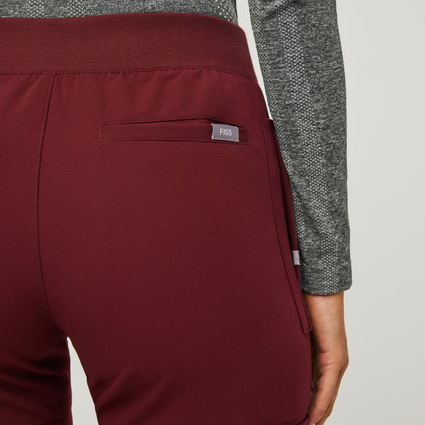 women's Burgundy Nepal - Tall Skinny Jogger Scrub Pant